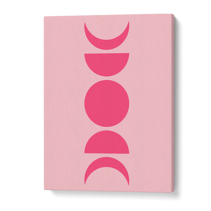 BAUHAUS BOHO PINK VII , BOHO ART PAINTINGS