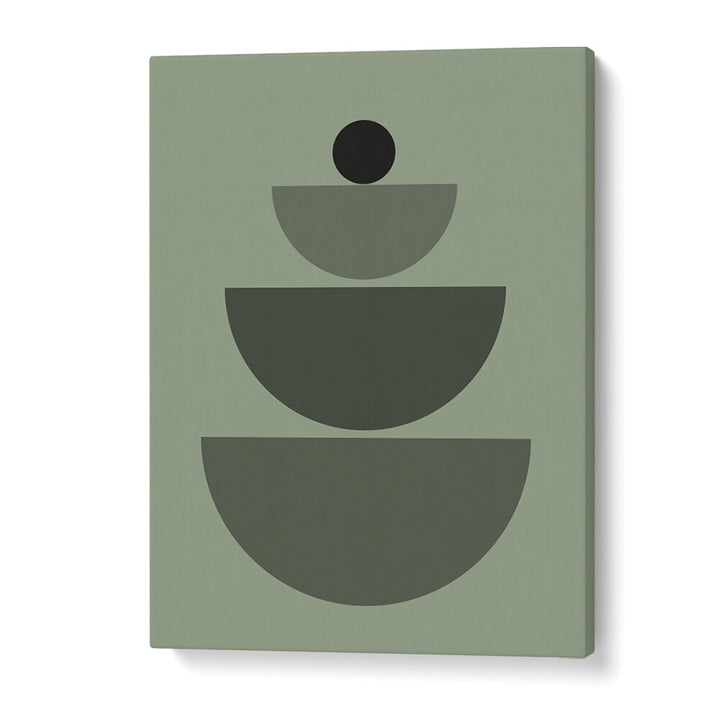 BAUHAUS BOHO SAAGE GREEN IV , BOHO ART PAINTINGS