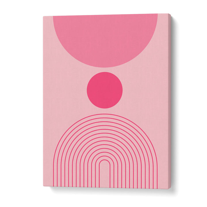 BAUHAUS BOHO PINK I ,BOHO ART PAINTINGS