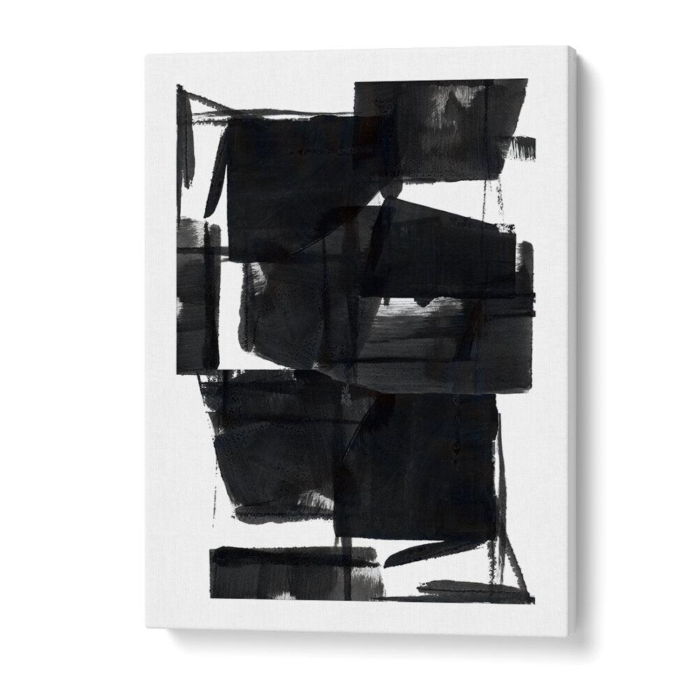 Stunning ABSTRACT COMPOSITION VIII, a captivating piece in black and white, perfect for elevating any space.
