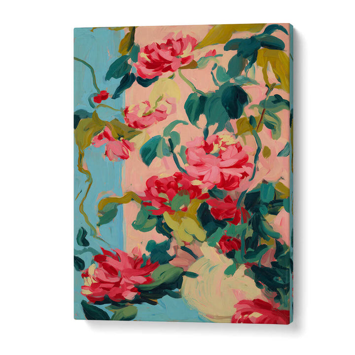 BLOOMING REVERIE I , FLORAL FLOWER PAINTINGS