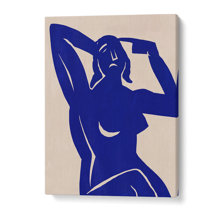 BLUE SILHOUETTE MUSE , PORTRAITS & FIGURATIVE ILLUSTRATIONS