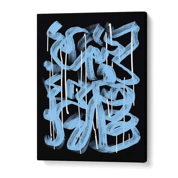 BLUE ABSTRACT CALLIGRAPHY , ABSTRACT PAINTINGS