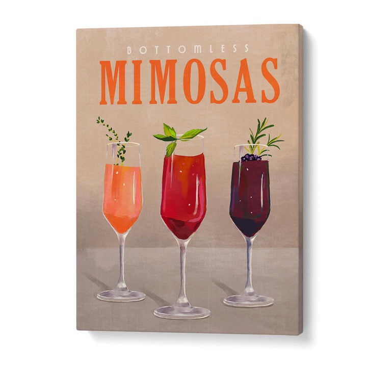 BOTTOMLESS MIMOSAS PASTEL , BAR & CAFE ART