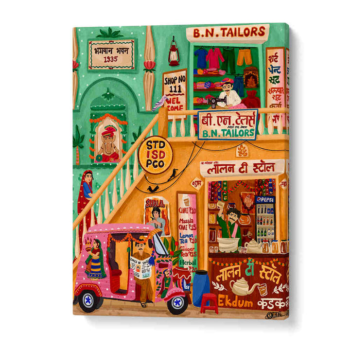 CHAI AND TAILOR , INDIAN ART PAINTINGS