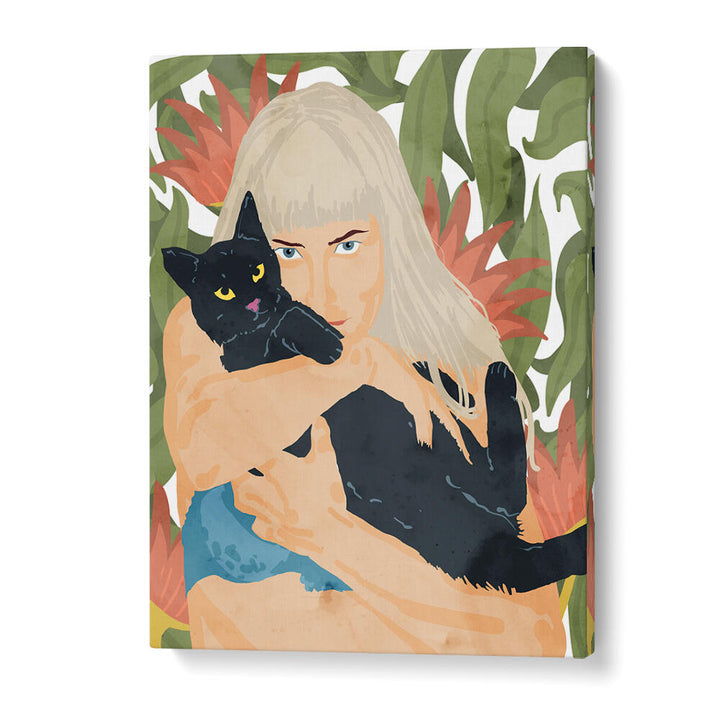 CAT LADY , PORTRAITS & FIGURATIVE ILLUSTRATIONS