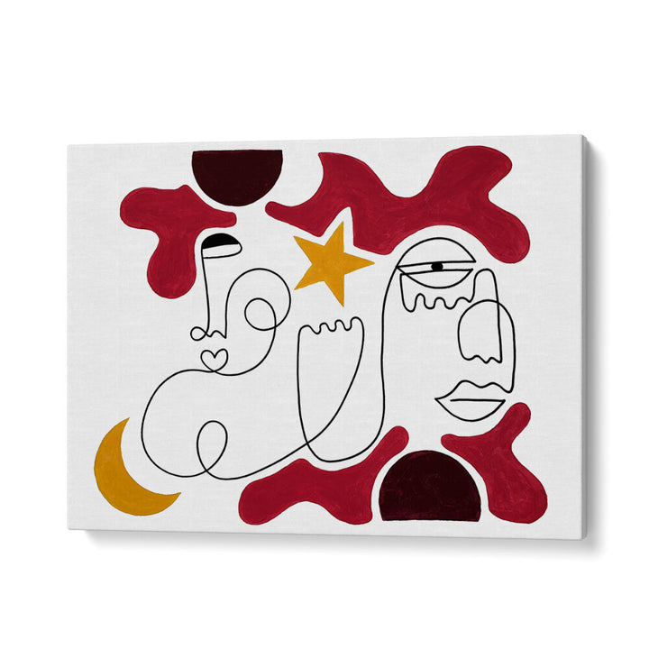 Celestial Dream Line Art Print | Modern Minimalist Wall Art