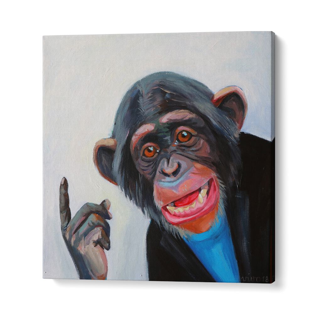 Bold and colorful CHIMPANZEE'S THOUGHT, COMIC POSTERS bring vibrant comic art and dynamic storytelling to your space.