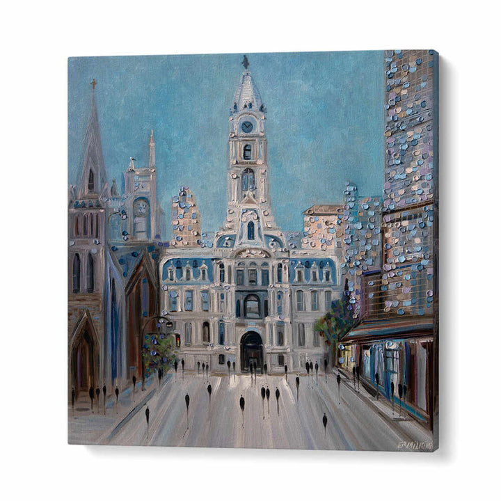 CITY HALL PHILLY , MODERN IMPRESSIONISM PAINTINGS
