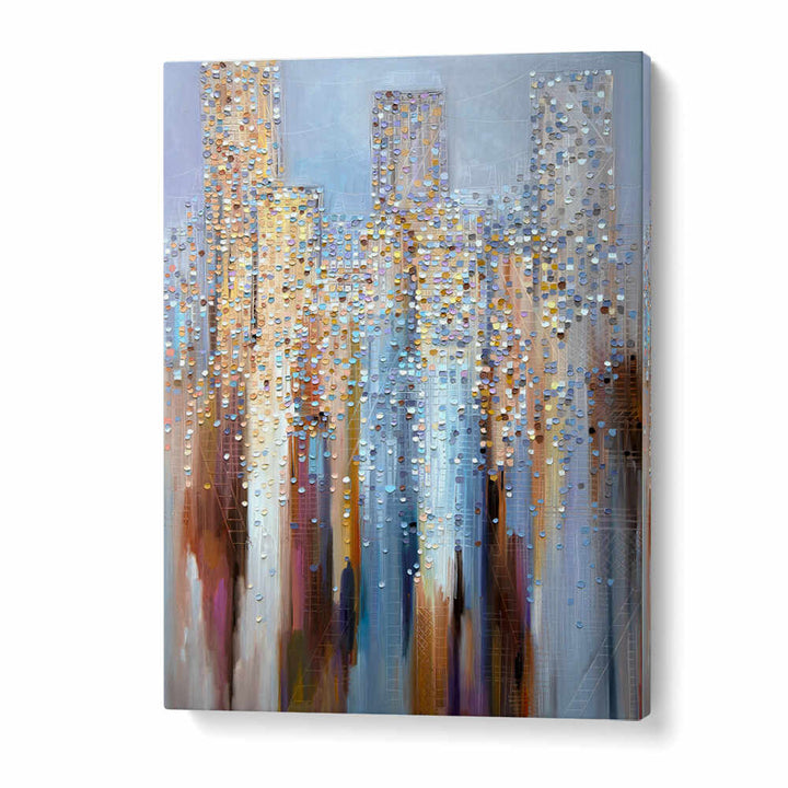 CITY IN THE CLOUDS , MODERN IMPRESSIONISM PAINTINGS