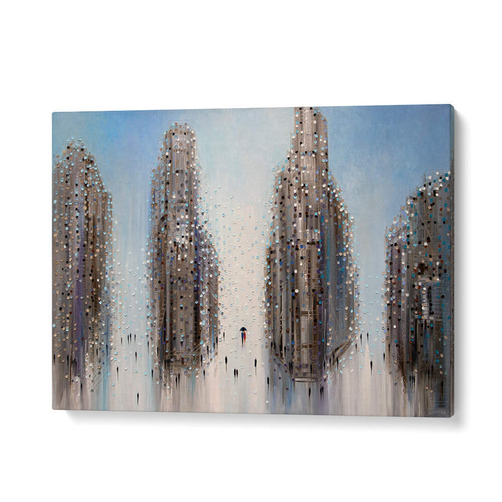 CITY MOOD , MODERN IMPRESSIONISM PAINTINGS