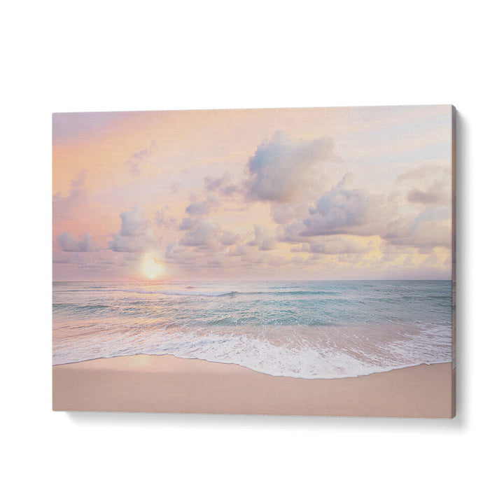 CLOUDY SUNSET , BEACH PAINTINGS