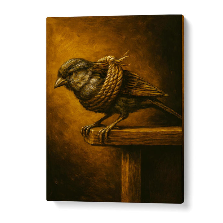 COILED PATIENCE , EXPRESSIONISM PAINTINGS