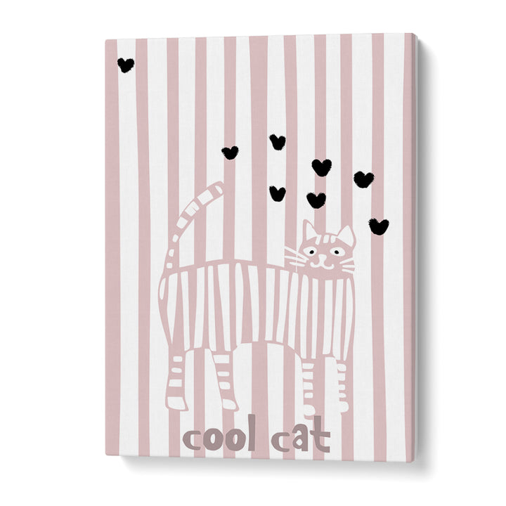 COOL CAT WITH HEARTS