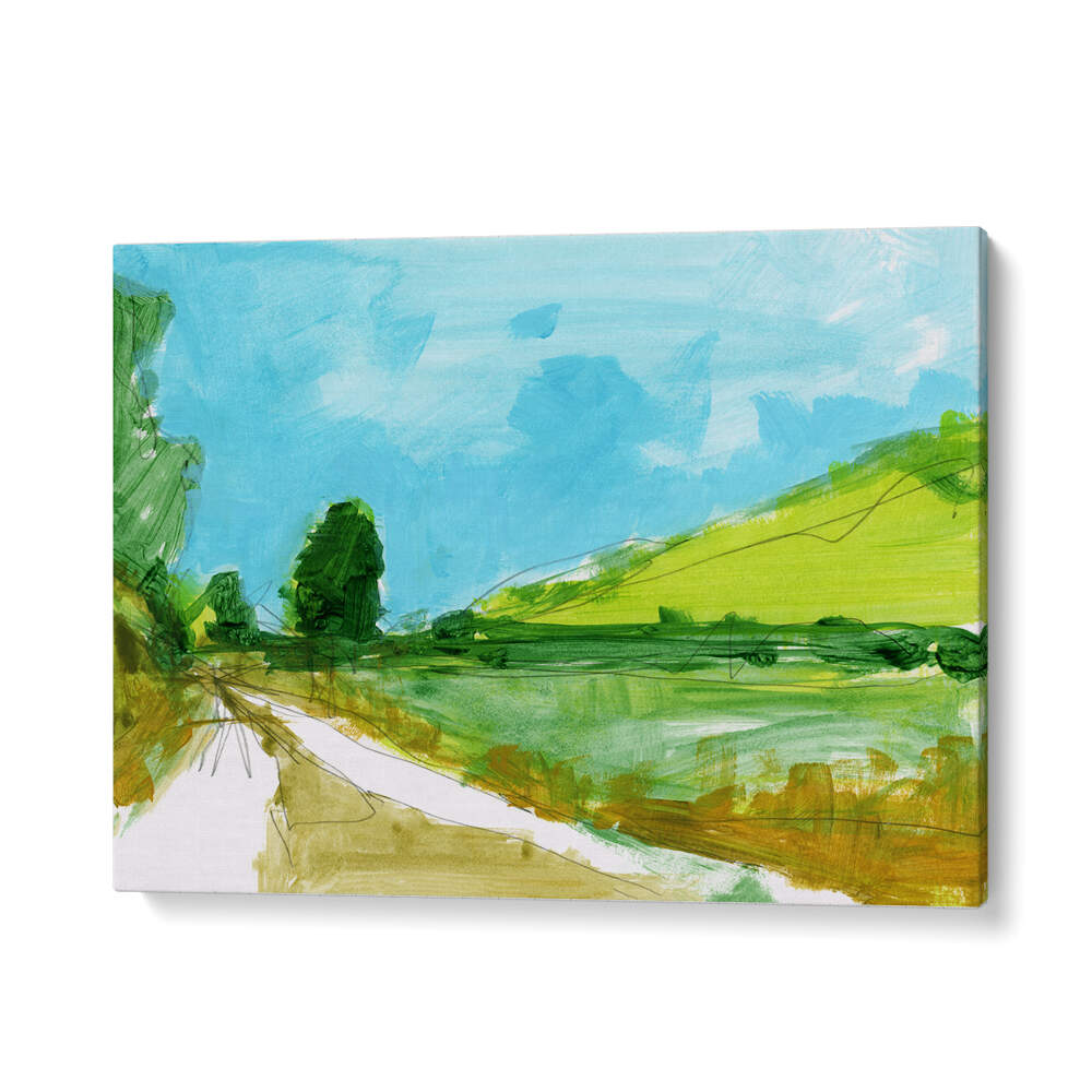 Vibrant COUNTRY III, LANDSCAPE PAINTINGS showcase serene nature, perfect for transforming your living space.