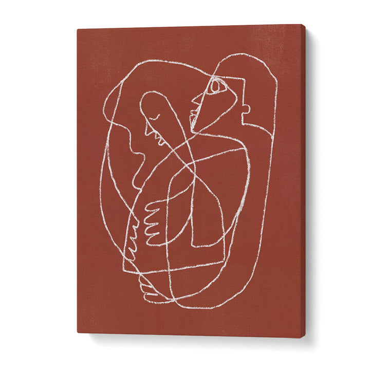 COUPLE HUGGING , LINE ART PAINTINGS