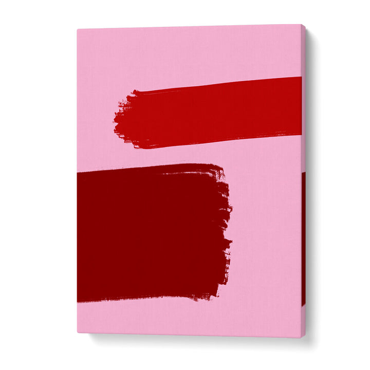 CRIMSON STROKES , ABSTRACT PAINTINGS