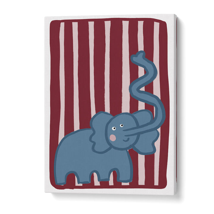 CURIOUS BLUE ELEPHANT , KIDS ROOM PAINTINGS