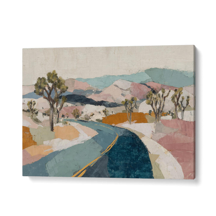 DESERT HIGHWAY THROUGH JOSHUA TREES