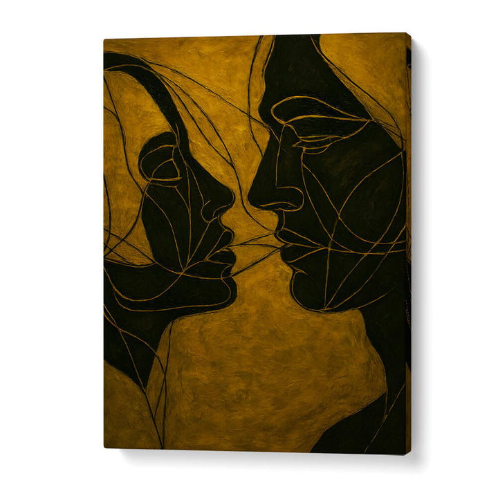 DIALOGUE IN SHADOW , EXPRESSIONISM PAINTINGS