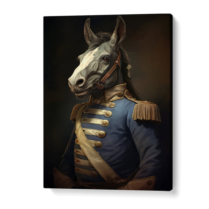 DONKEY IN COSTUME I , ANIMAL PAINTINGS