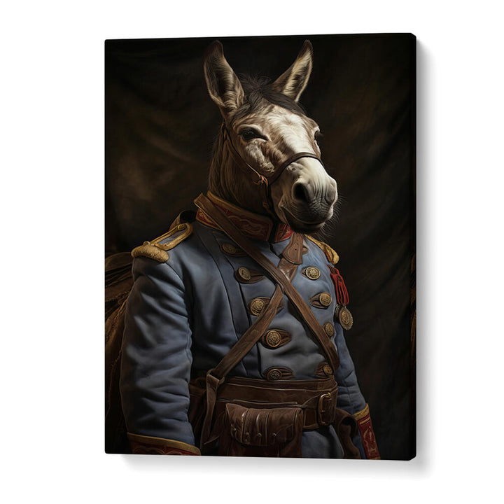 DONKEY IN COSTUME II , ANIMAL PAINTINGS