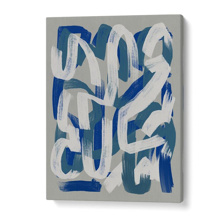 DRY BRUSH GREY AND BLUE , ABSTRACT PAINTINGS