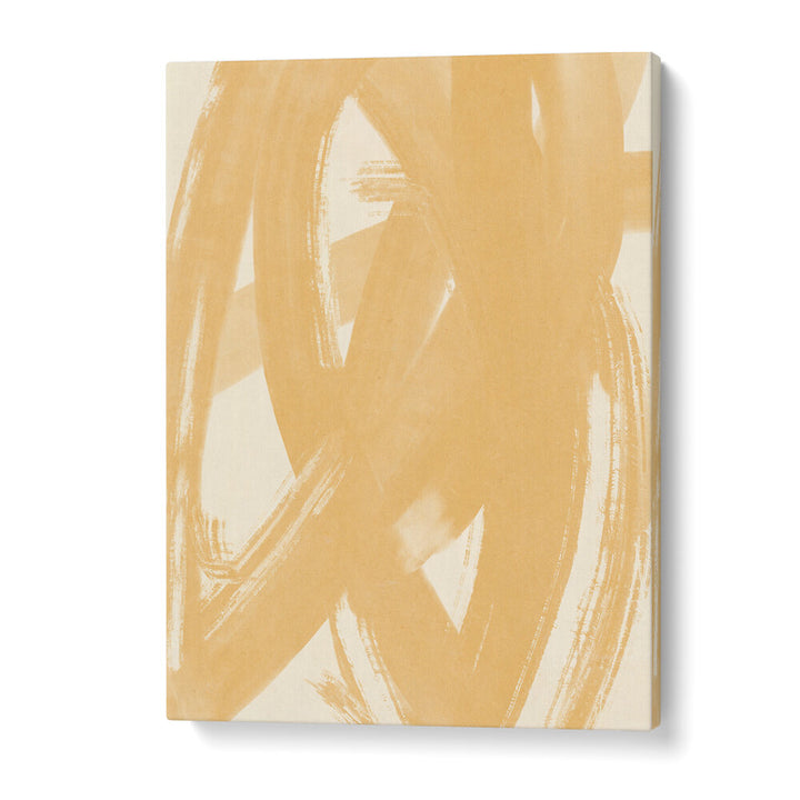 DYNAMIC BEIGE BRUSHSTROKES , ABSTRACT PAINTINGS