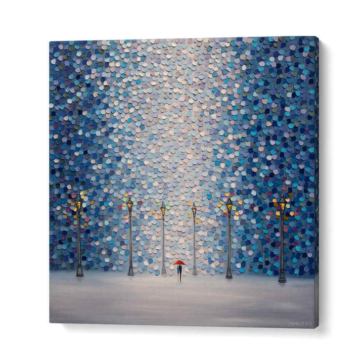 EARLY AT NIGHT , MODERN IMPRESSIONISM PAINTINGS