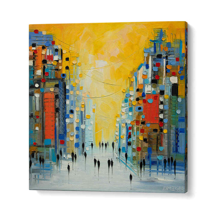 EARLY SUNSET , MODERN IMPRESSIONISM PAINTINGS