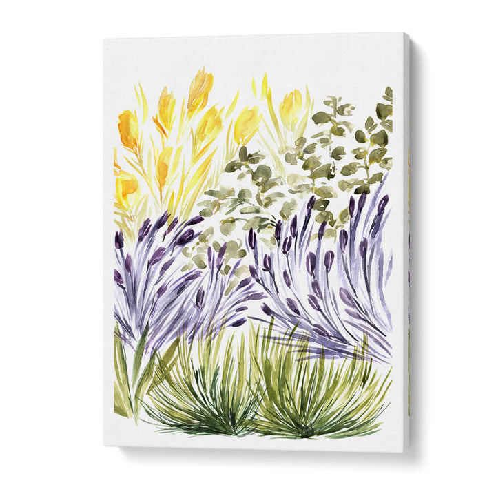 ELISA'S GARDEN RIGHT , FLORAL FLOWER PAINTINGS