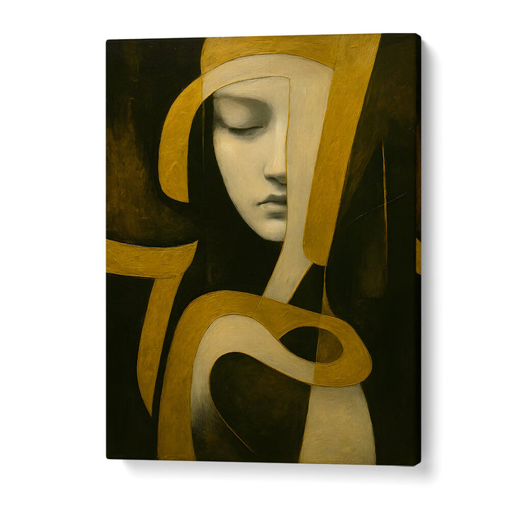 EYES HALF CLOSED , EXPRESSIONISM PAINTINGS