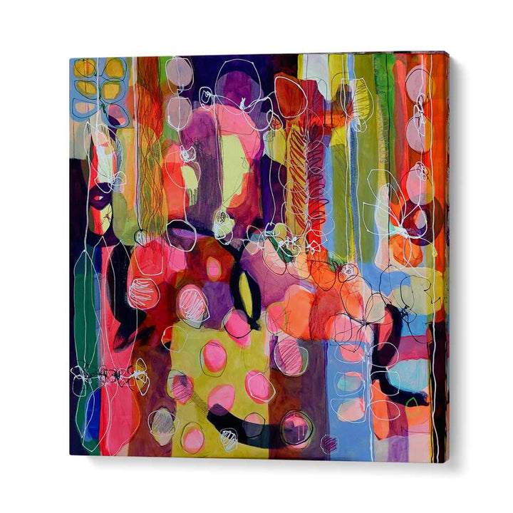 Vibrant FALLING, RISING II, ABSTRACT PAINTINGS showcasing a stunning blend of colors, perfect for transforming your space.