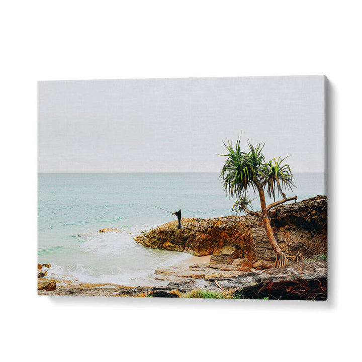 FISHING ON STRADBROKE ISLAND , LANDSCAPE PAINTINGS