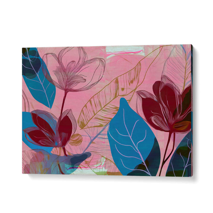 FLOWER GARDEN II , FLORAL FLOWER PAINTINGS