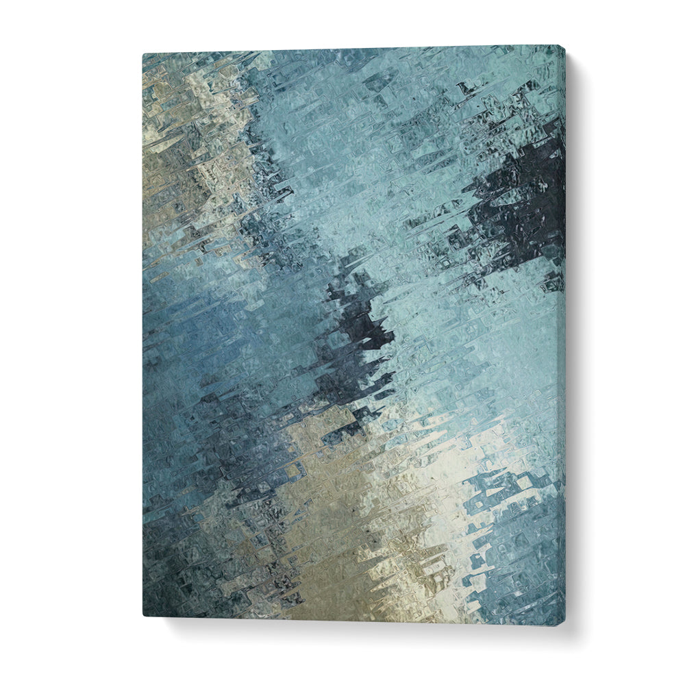 FRACTURED REFLECTION, ABSTRACT PAINTINGS: A stunning blend of colors and textures for modern decor. Perfect for art lovers.