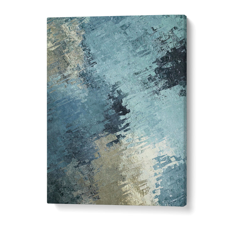 FRACTURED REFLECTION, ABSTRACT PAINTINGS: A stunning blend of colors and textures for modern decor. Perfect for art lovers.