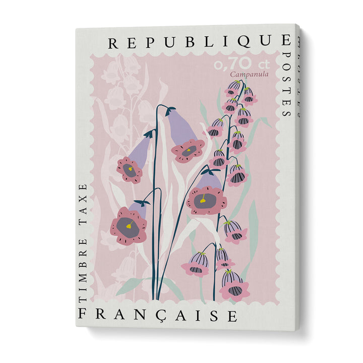 FRENCH FLORAL POSTAGE STAMP