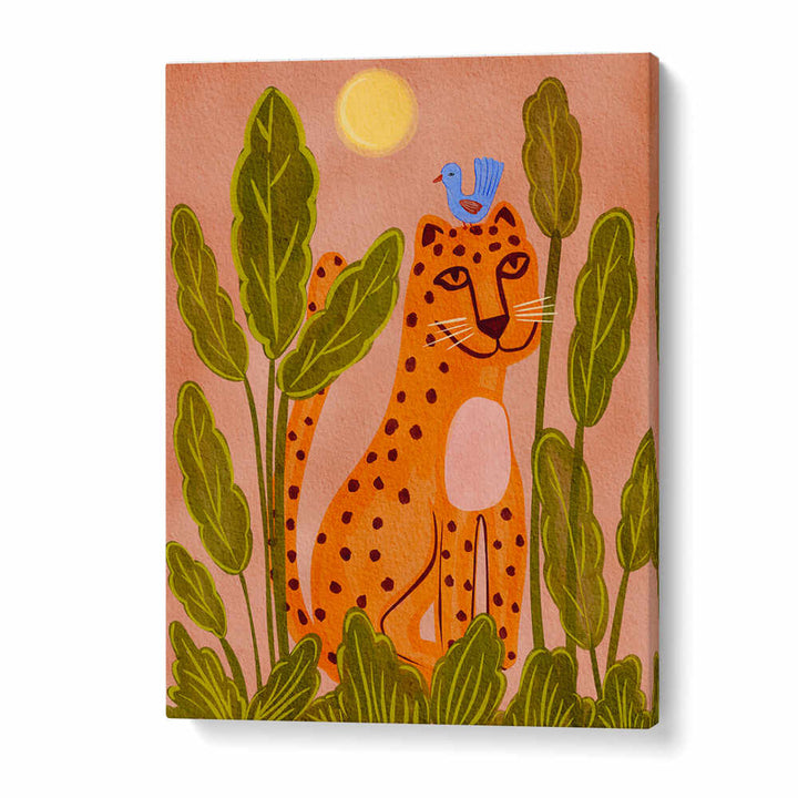 FRIENDLY LEOPARD & BIRD