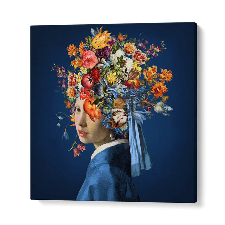 GIRL WITH A PEARL EARRING III , ALTERED ART PRINTS