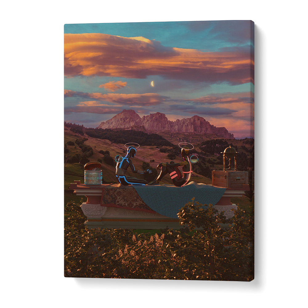 GLOWING FIGURES SUNSET DREAM