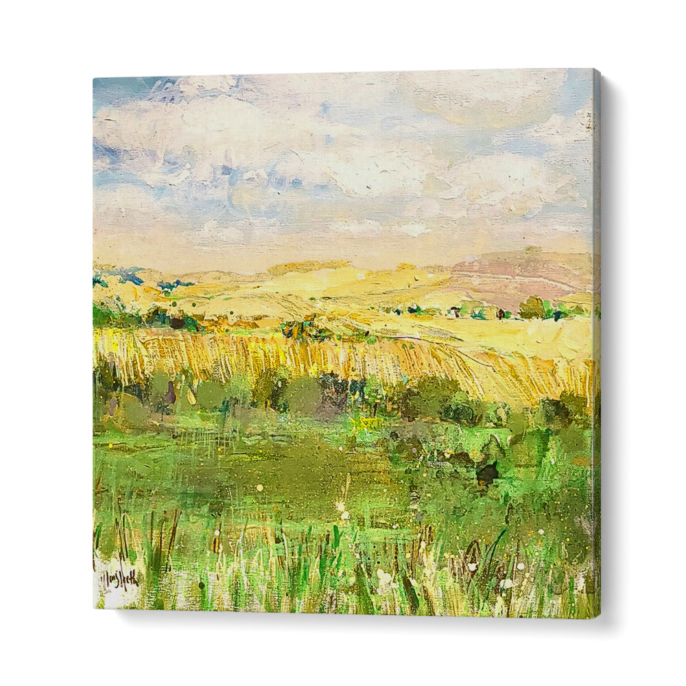 GOLDEN FIELDS AT DAWN