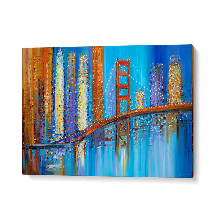 GOLDEN GATE BRIDGE , MODERN IMPRESSIONISM PAINTINGS