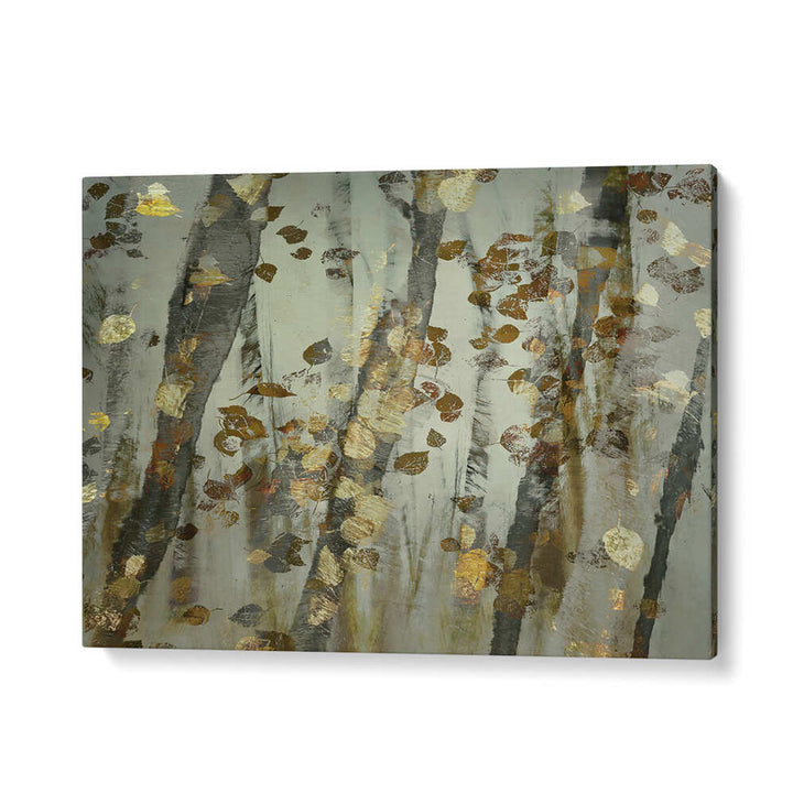 GOLDEN LEAVES ,  FLORAL FLOWER PAINTINGS