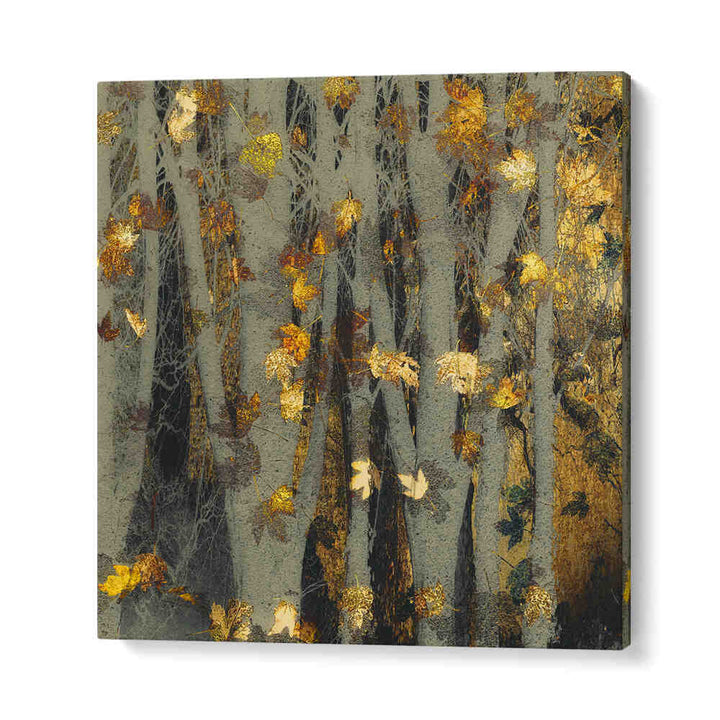 GOLD LEAF , FLORAL FLOWER PAINTINGS