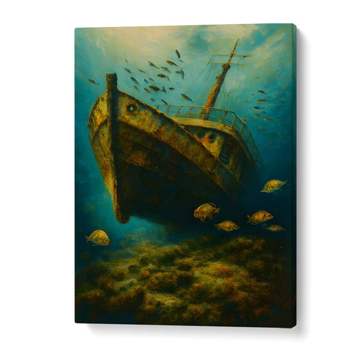 GRAVE OF THE LOST VESSEL , EXPRESSIONISM PAINTINGS