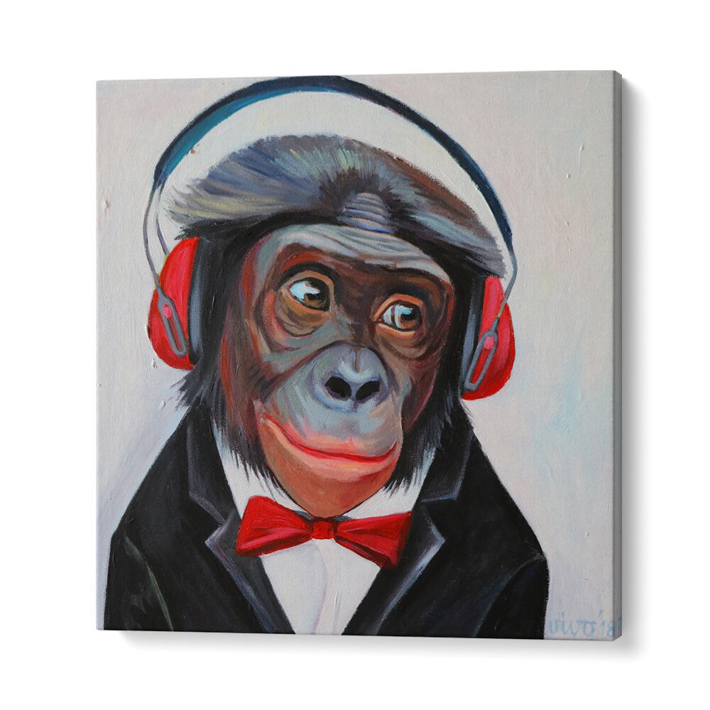 Stylish GROOVY PRIMATE TUNES Comic Posters feature a cool gorilla in headphones, perfect for comic lovers.