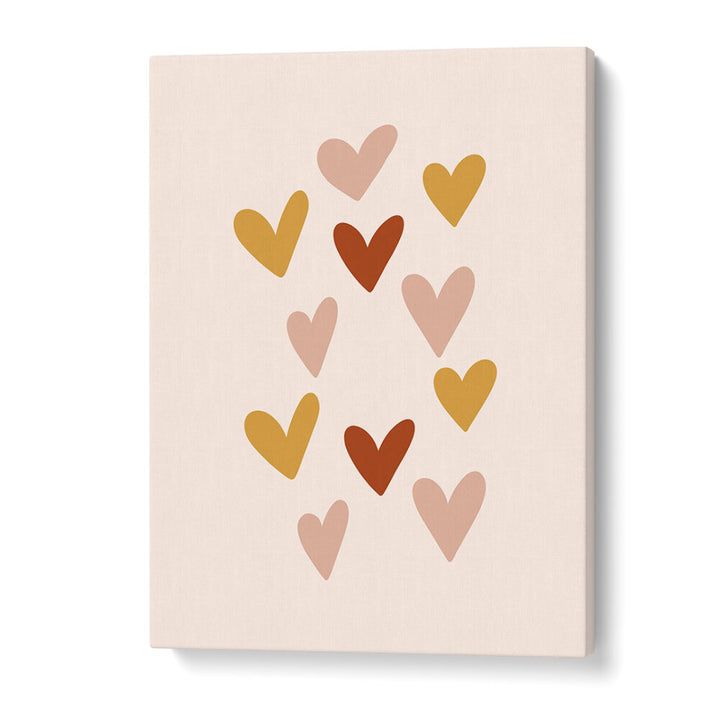 HEARTS , BOHO ART PAINTINGS