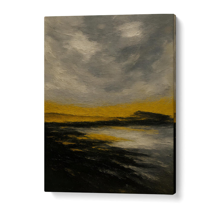 HORIZON OF STILL GOLD , EXPRESSIONISM PAINTINGS