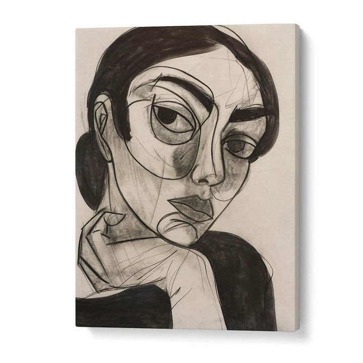 INTELECTUAL WOMAN , PORTRAITS & FIGURATIVE ILLUSTRATIONS